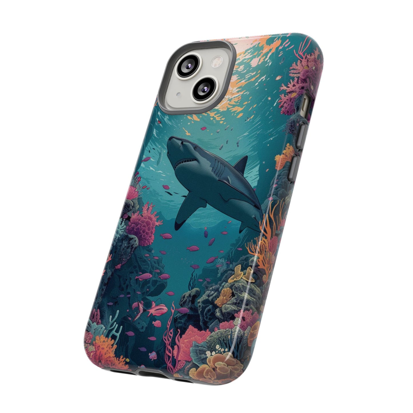 Ocean Shark Coral Reef iPhone Case