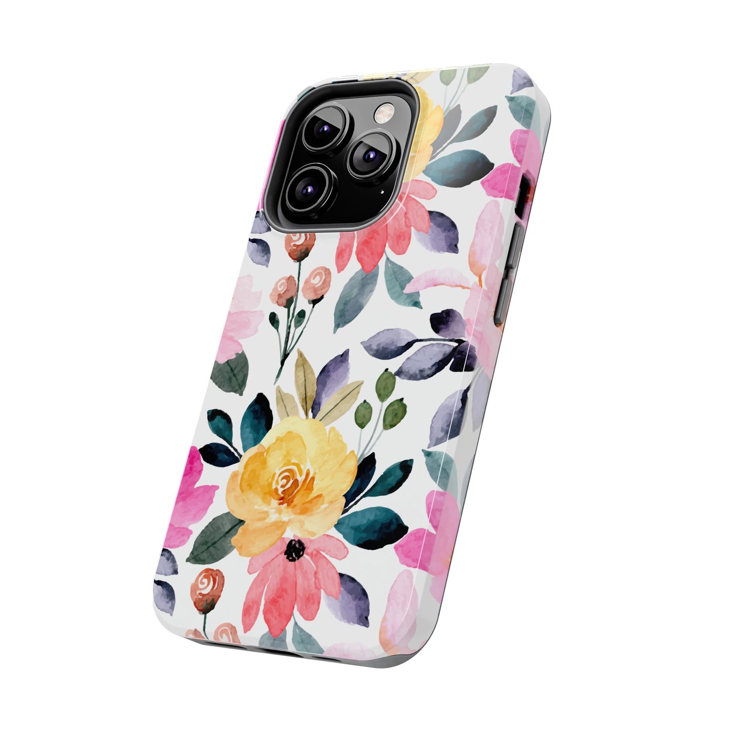 Blossoming Beauty – iPhone Series Case with Vibrant Watercolor Flowers