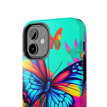 Vivid Butterfly & Floral Burst - iPhone Series Case