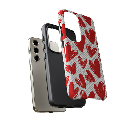 Samsung Galaxy Case: Whimsical Heart Doodle