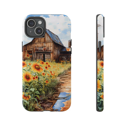 Sunflower iPhone Case  Rustic Farm Style