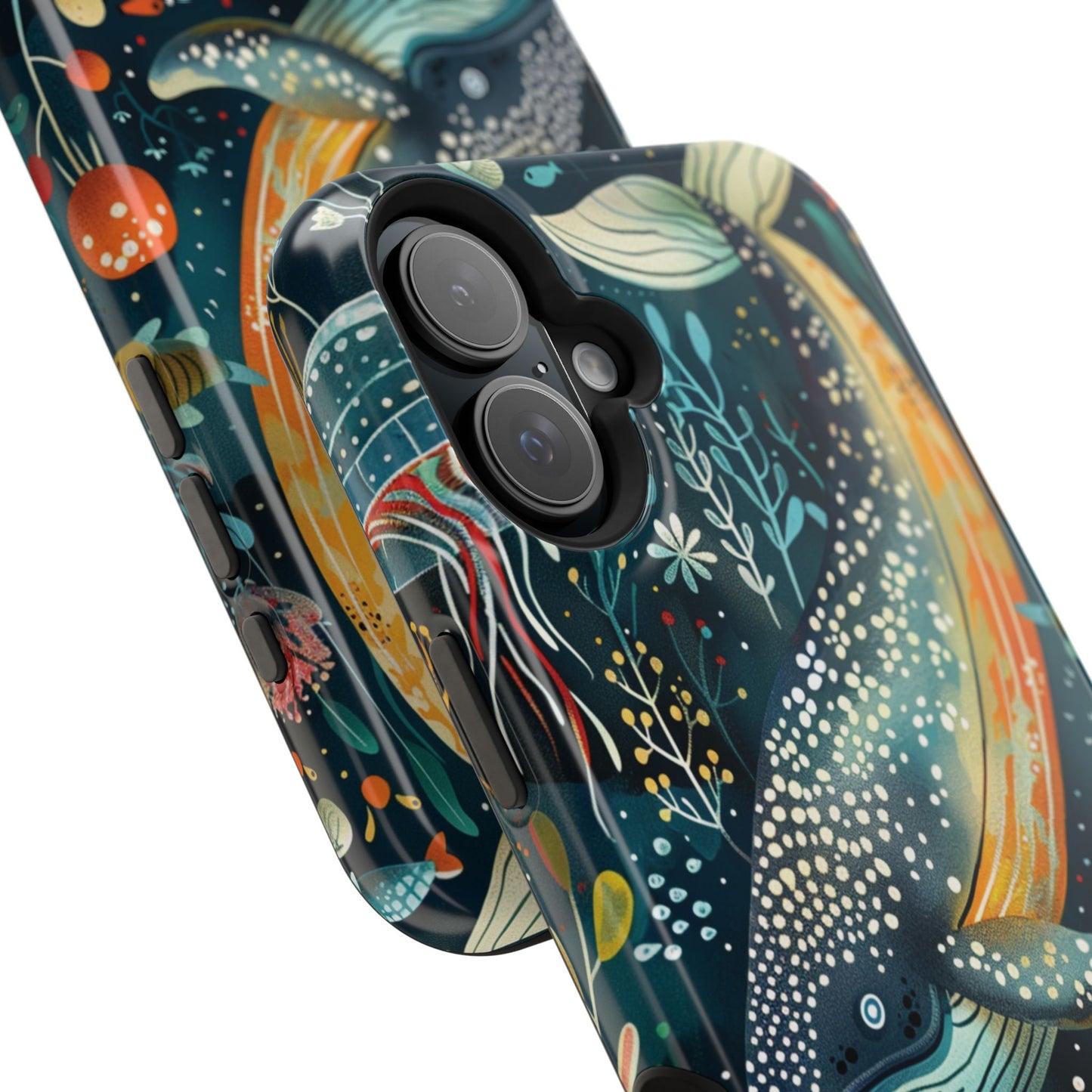 Oceanic Elegance Whale iPhone Case