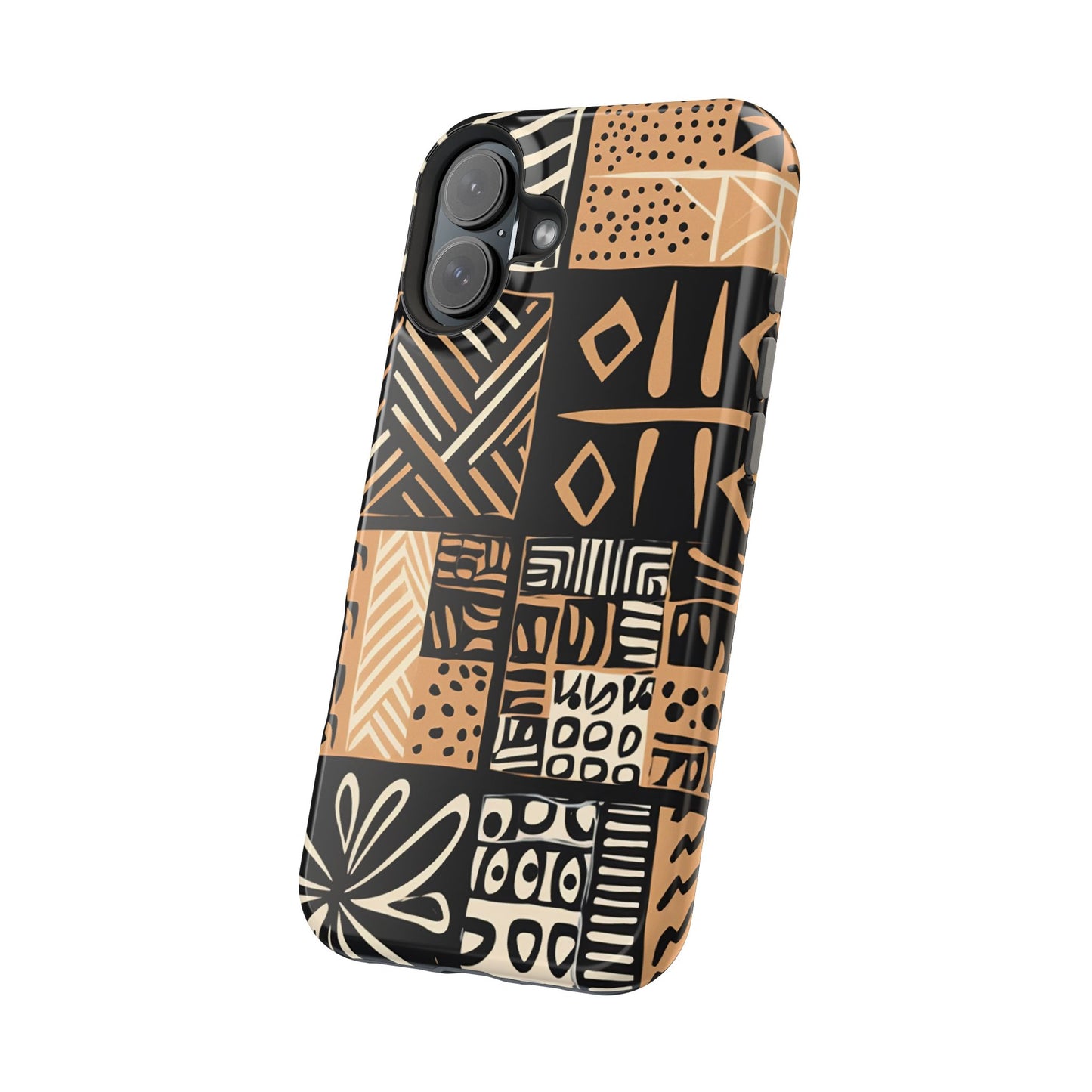 Tribal Geo-Pattern MagSafe Case – Bold Ethnic Design