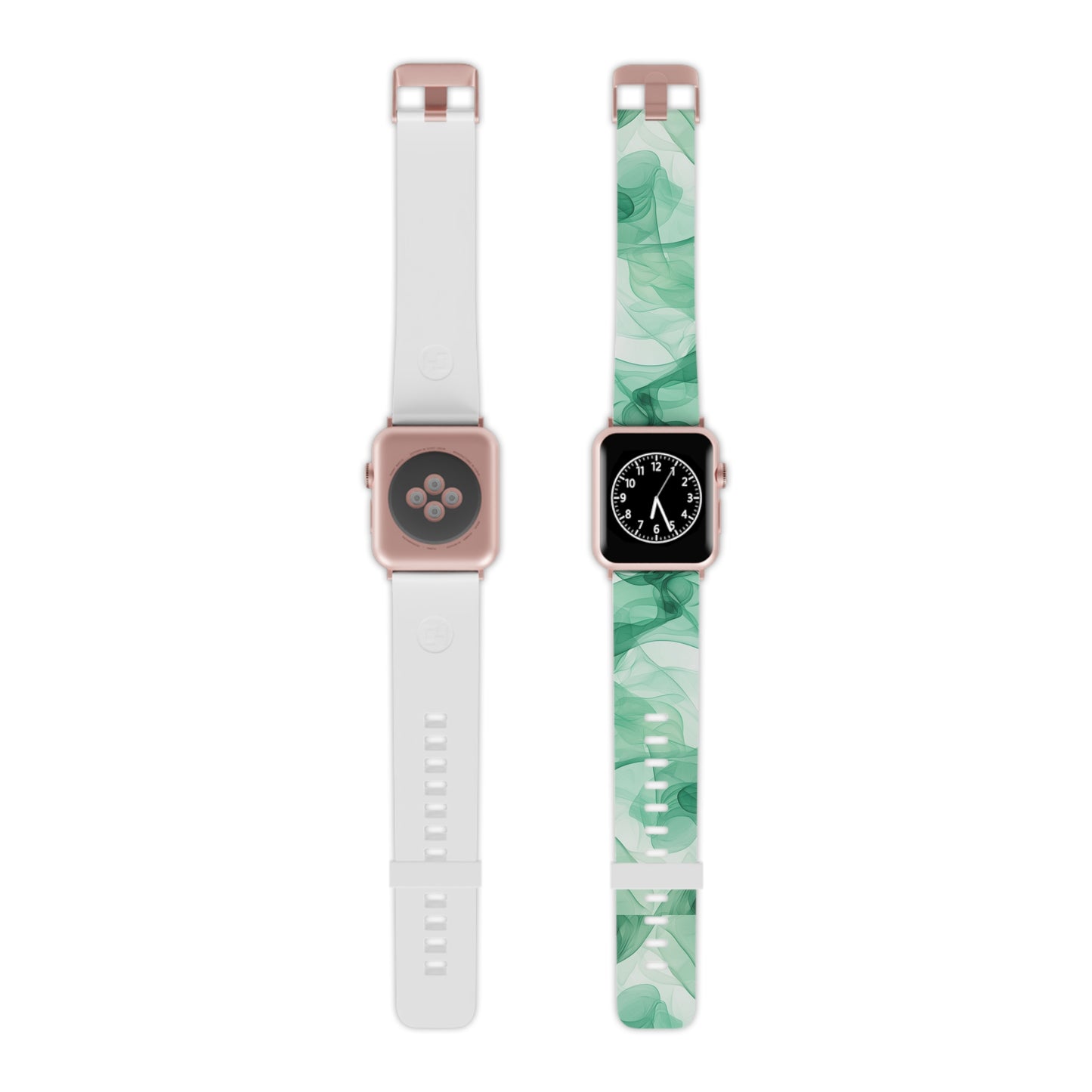 Translucent Flowing Green Fabric Apple Watch Band