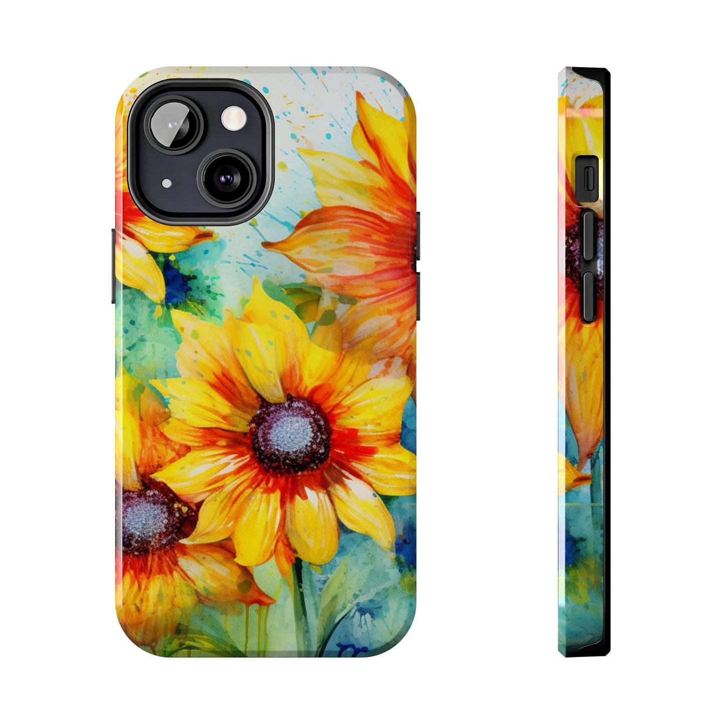 Watercolor Sunflower Splash - iPhone Series Case