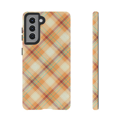 Samsung Galaxy Case - Warm Autumn Plaid Design