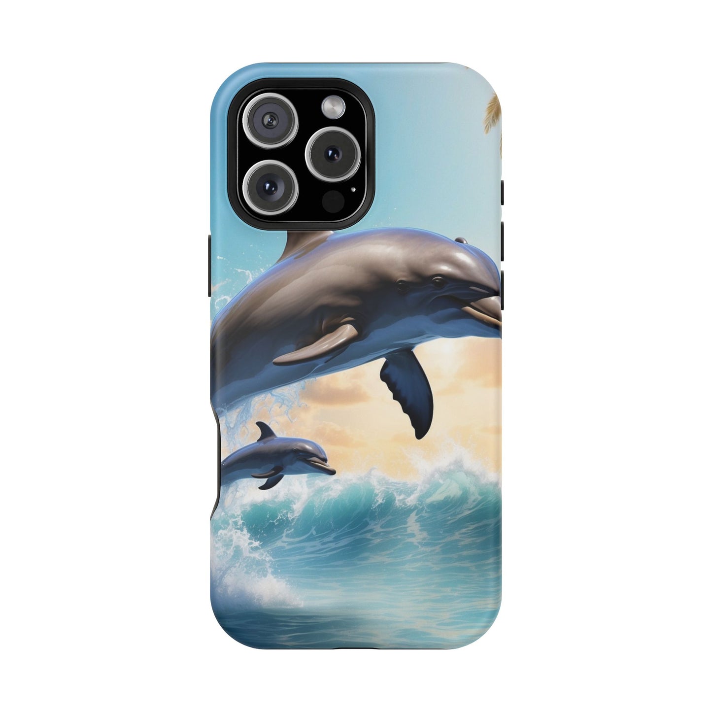 Dolphin Galaxy Splash - MagSafe-Compatible Case