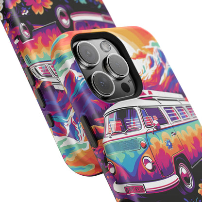 Groovy Floral Sunset Van – MagSafe iPhone Series Case