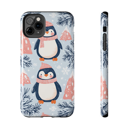 Penguin in Winter Wonderland iPhone Case