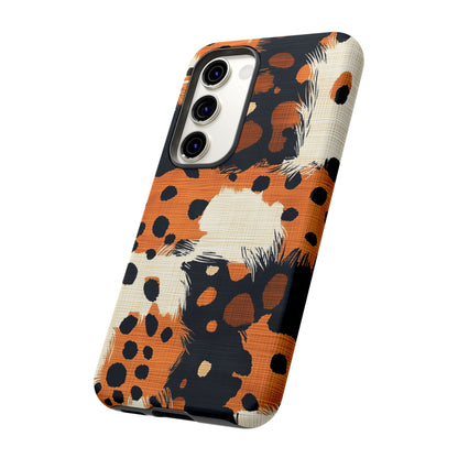 Cheetah Plaid Samsung Case – Brown & Black Pattern