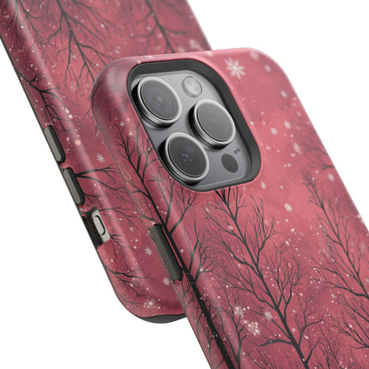 Pink Winter Twilight Forest - MagSafe iPhone Series Case