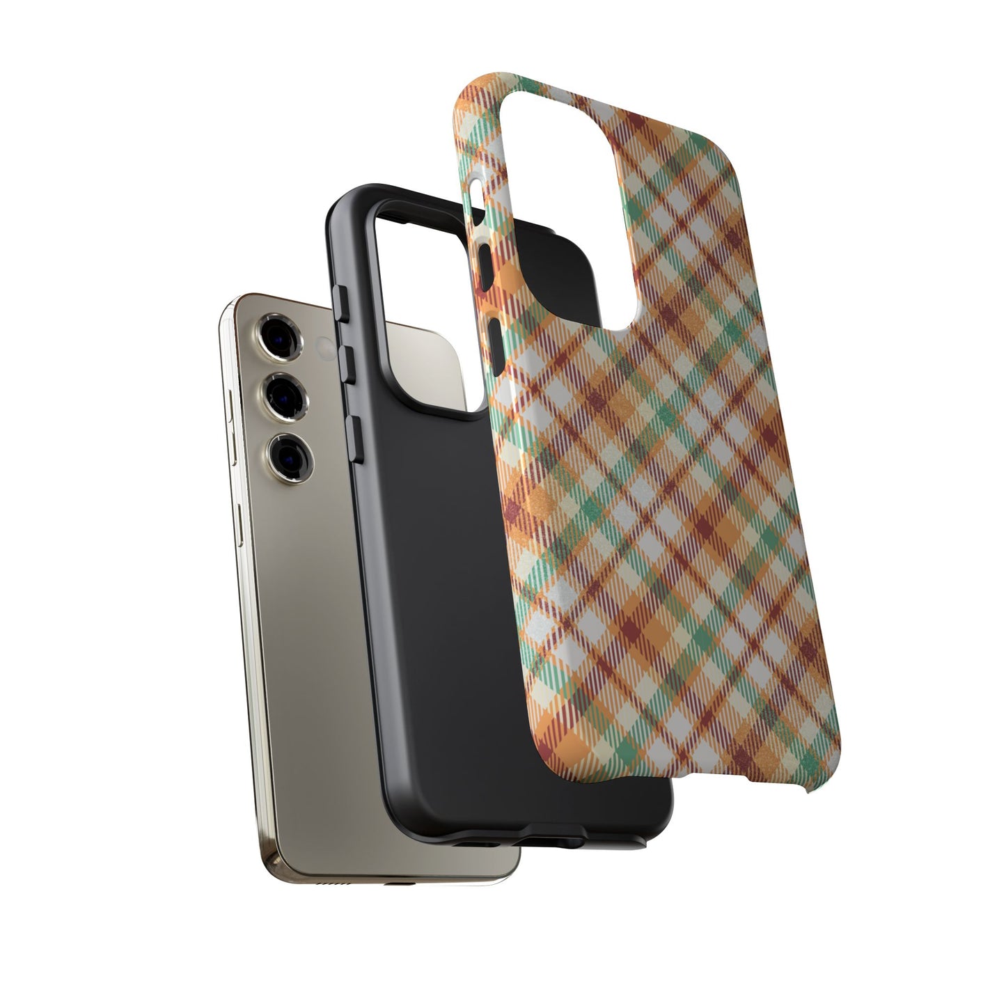 Samsung Galaxy Case - Autumn Harvest Plaid Design