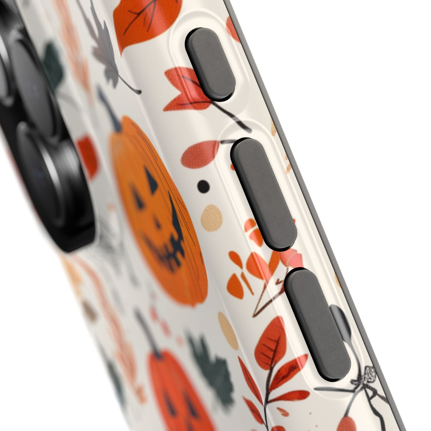 Halloween Pumpkin & Skeleton MagSafe iPhone Case – Spooky Autumn Design