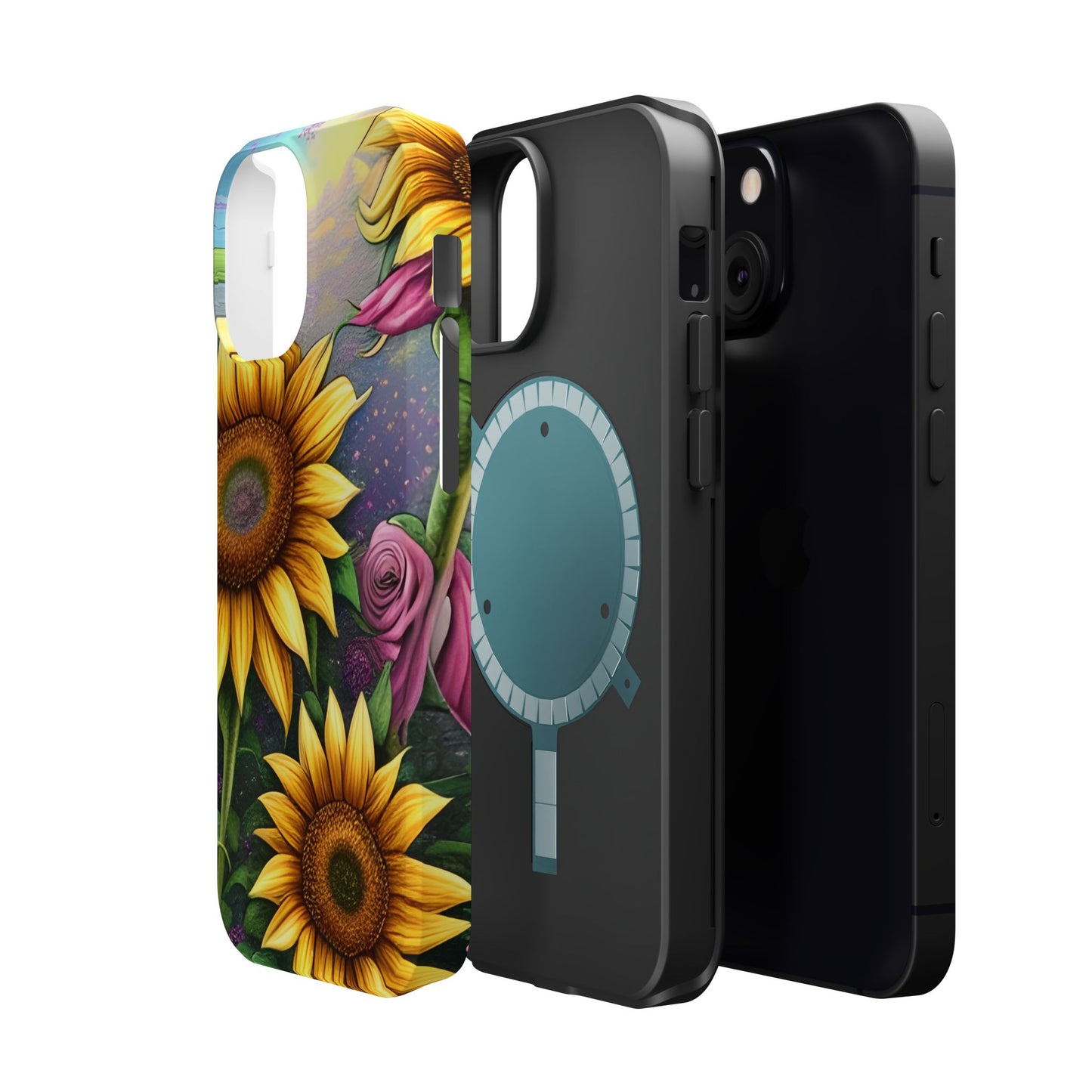 Whimsical Sunflower & Rose Garden - MagSafe iPhone Series Case