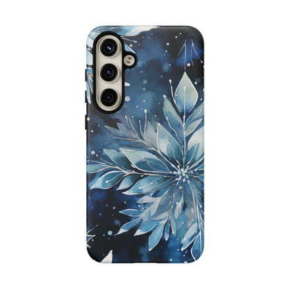 Winter’s Embrace – Blue Snowflake Samsung Galaxy Case