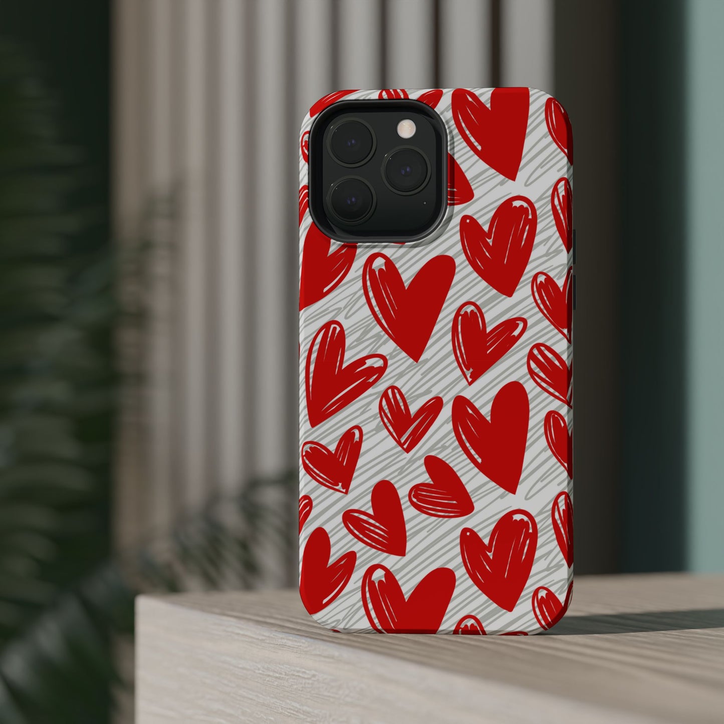 MagSafe Case: Whimsical Heart Doodle