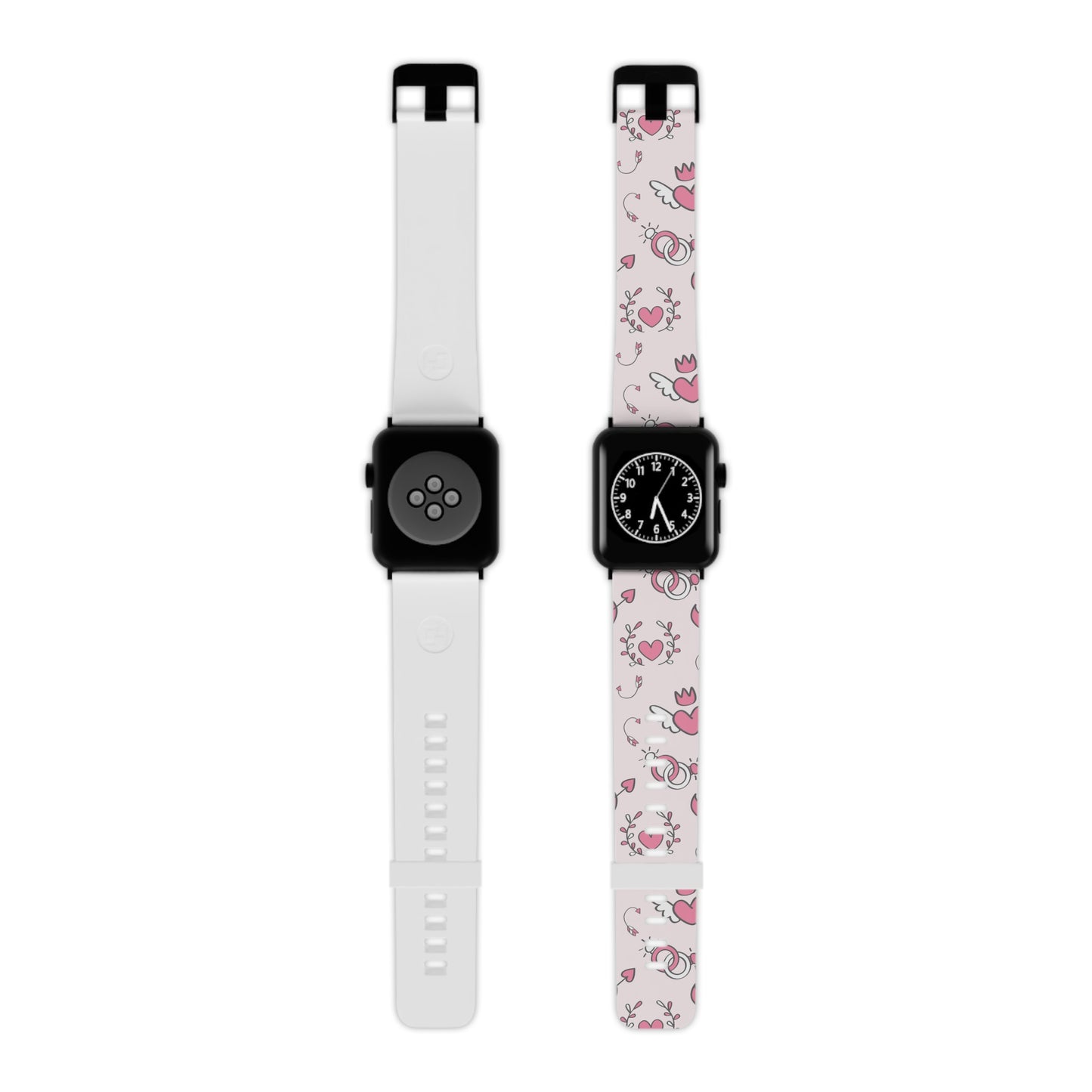 Pink Love Icons Apple Watch Band