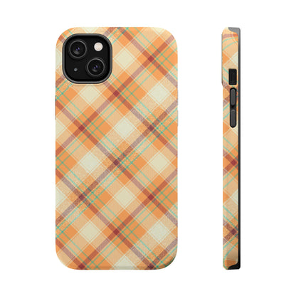 MagSafe Case - Warm Autumn Plaid Design