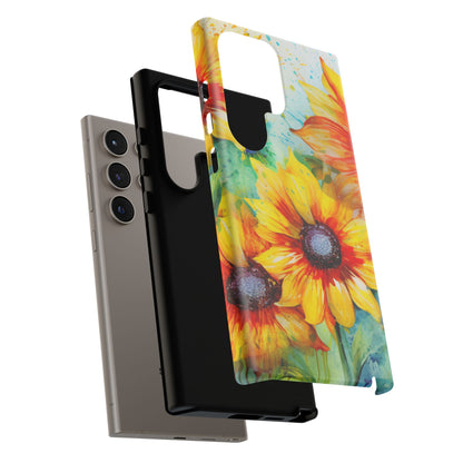 Watercolor Sunflower Splash - Samsung Galaxy Series Case