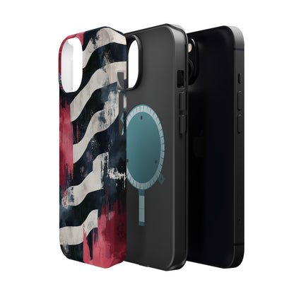 MagSafe iPhone Case: Blood Zebra – Bold Red & Black Pattern