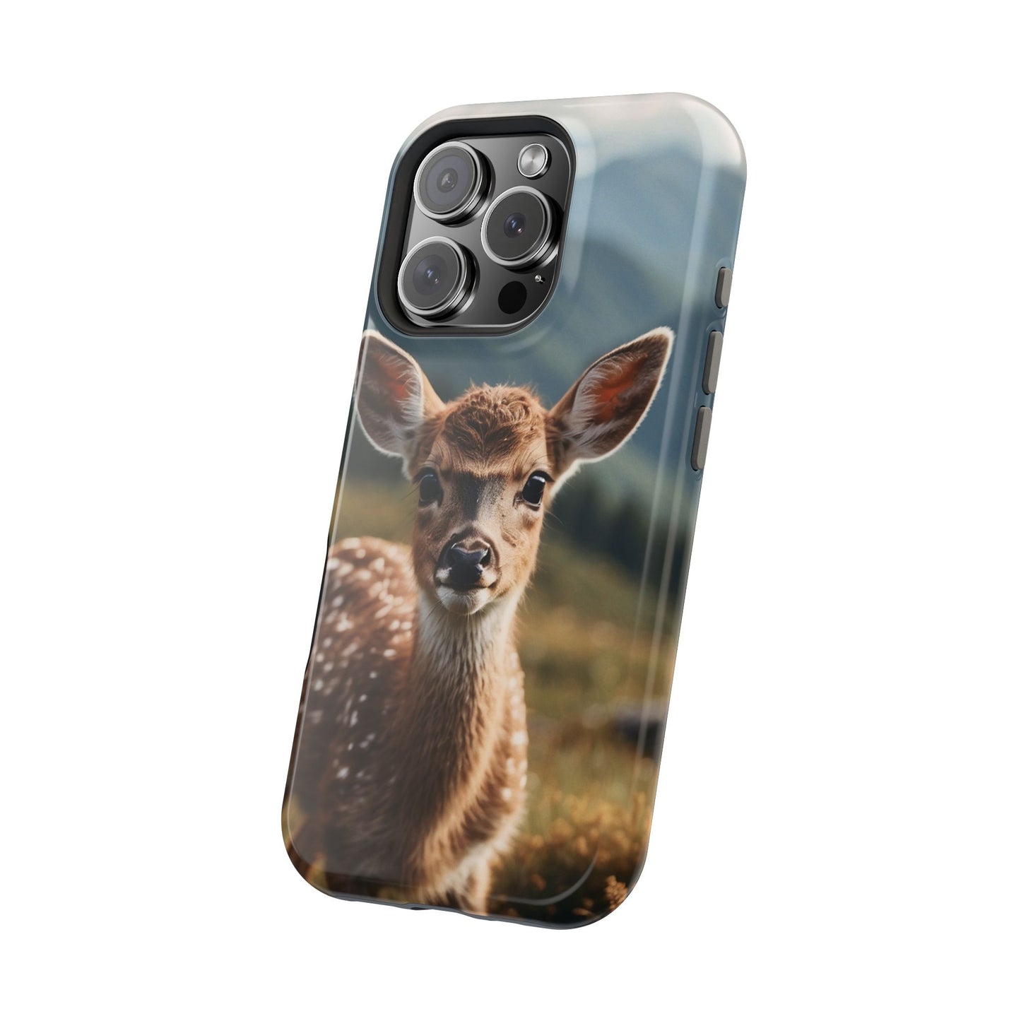 Gentle Fawn in Mountain Meadows MagSafe iPhone Case