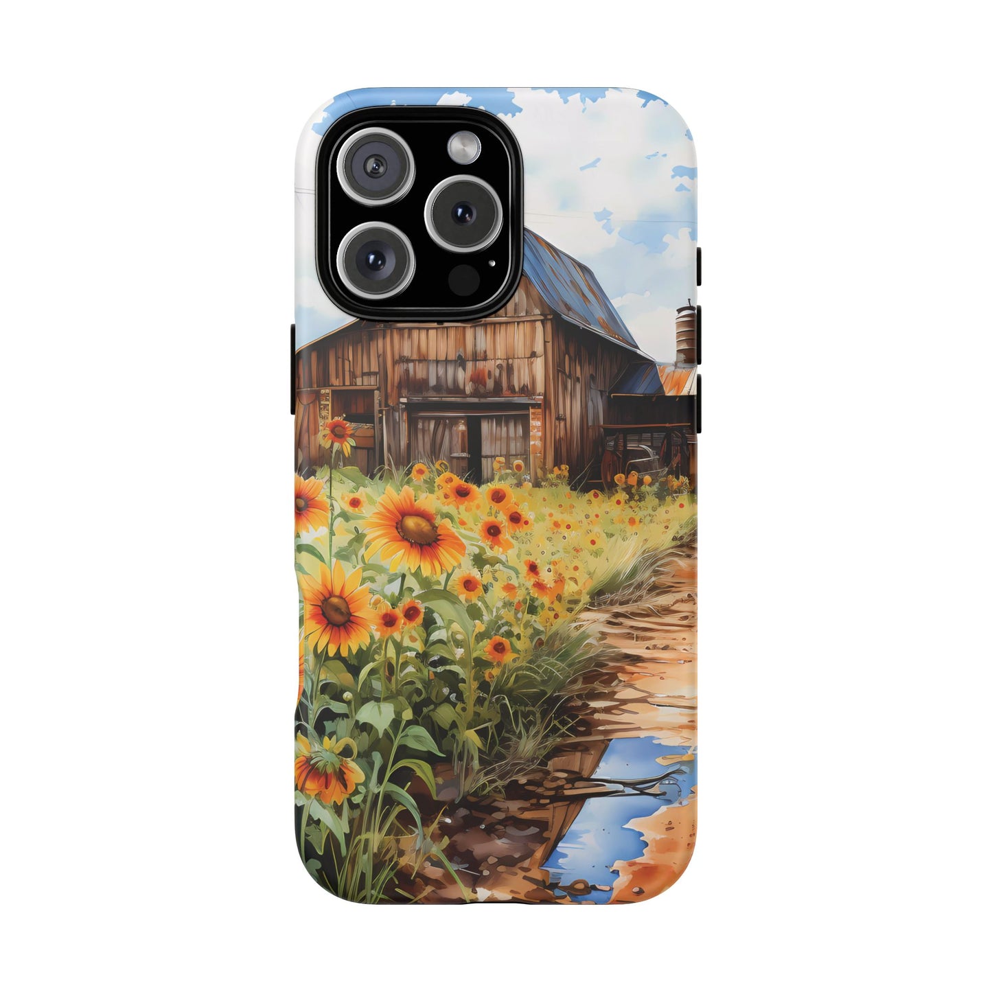 Sunflower iPhone Case  Rustic Farm Style