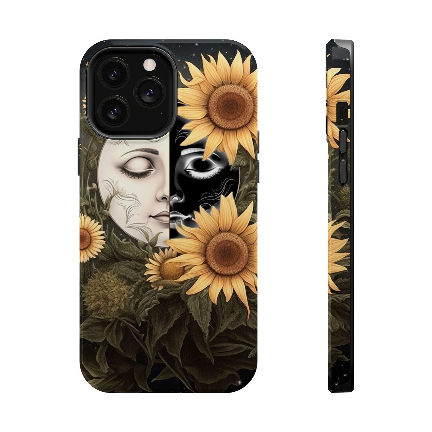 Sunflower Moon and Stars MagSafe Case – Ethereal Art