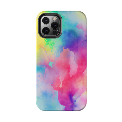 Pastel Watercolor Dream iPhone Case – Slim Profile, Glossy Finish