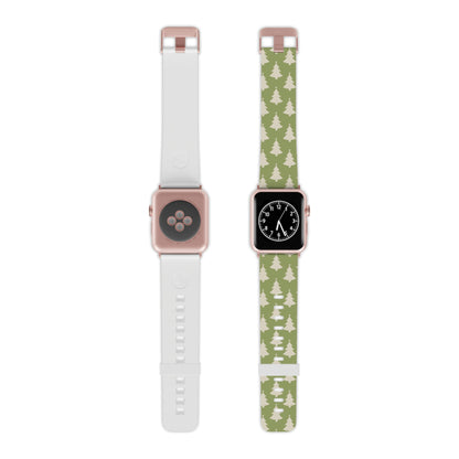 Minimalist Christmas Trees Apple Watch Band