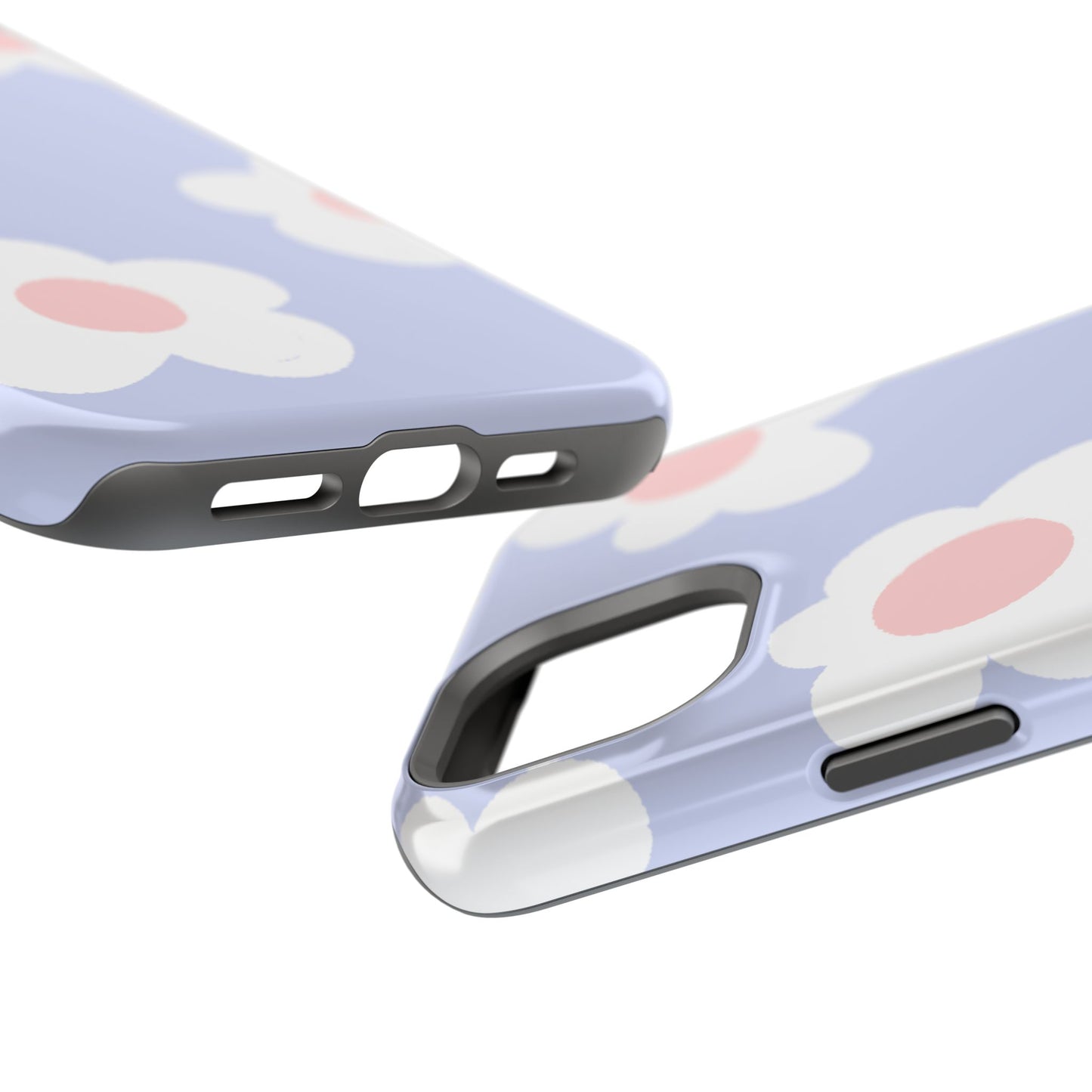 Retro Daisy Pastel Tough MagSafe iPhone Case – Durable Design with Soft Matte Finish