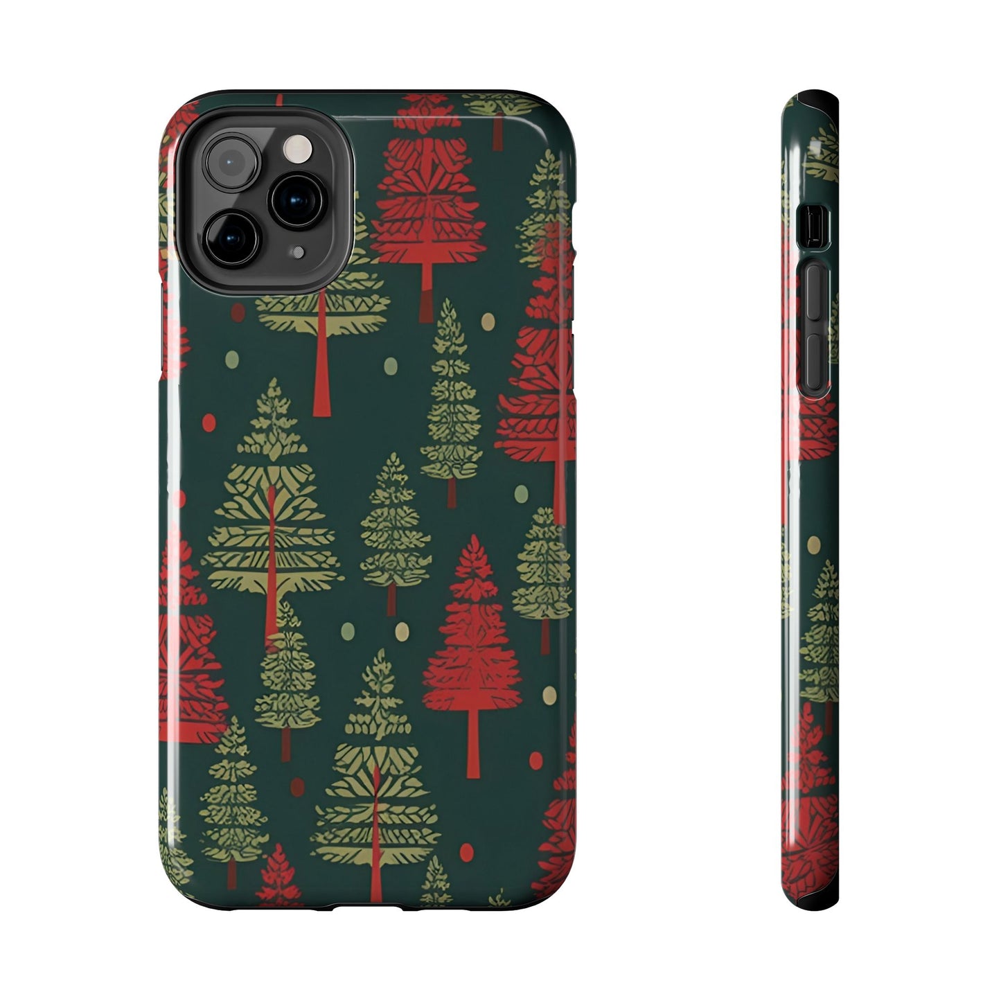 Retro Christmas Trees Pattern - iPhone Series Case