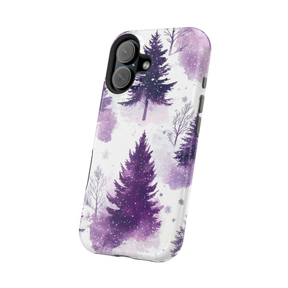 Purple Snowy Forest - MagSafe iPhone Series Case