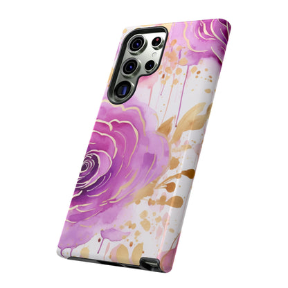 Radiant Purple & Gold Floral - Samsung Galaxy Series Case