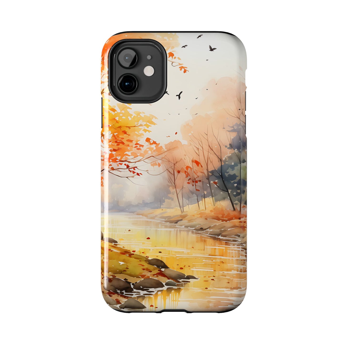 Autumn River Serenity – iPhone Case