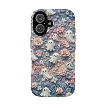 Ghosts Flowers Phone Case - Enchanting Ethereal Aesthetic