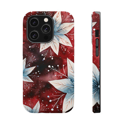 Winter Bloom Poinsettia – MagSafe iPhone Case