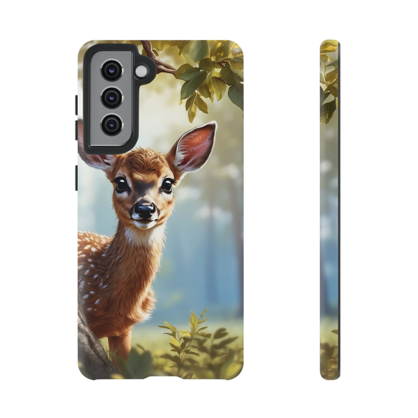 Whimsical Fawn in a Sunlit Forest Samsung Galaxy Case