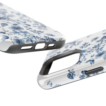 Enchanted Garden Blue Toile iPhone Case