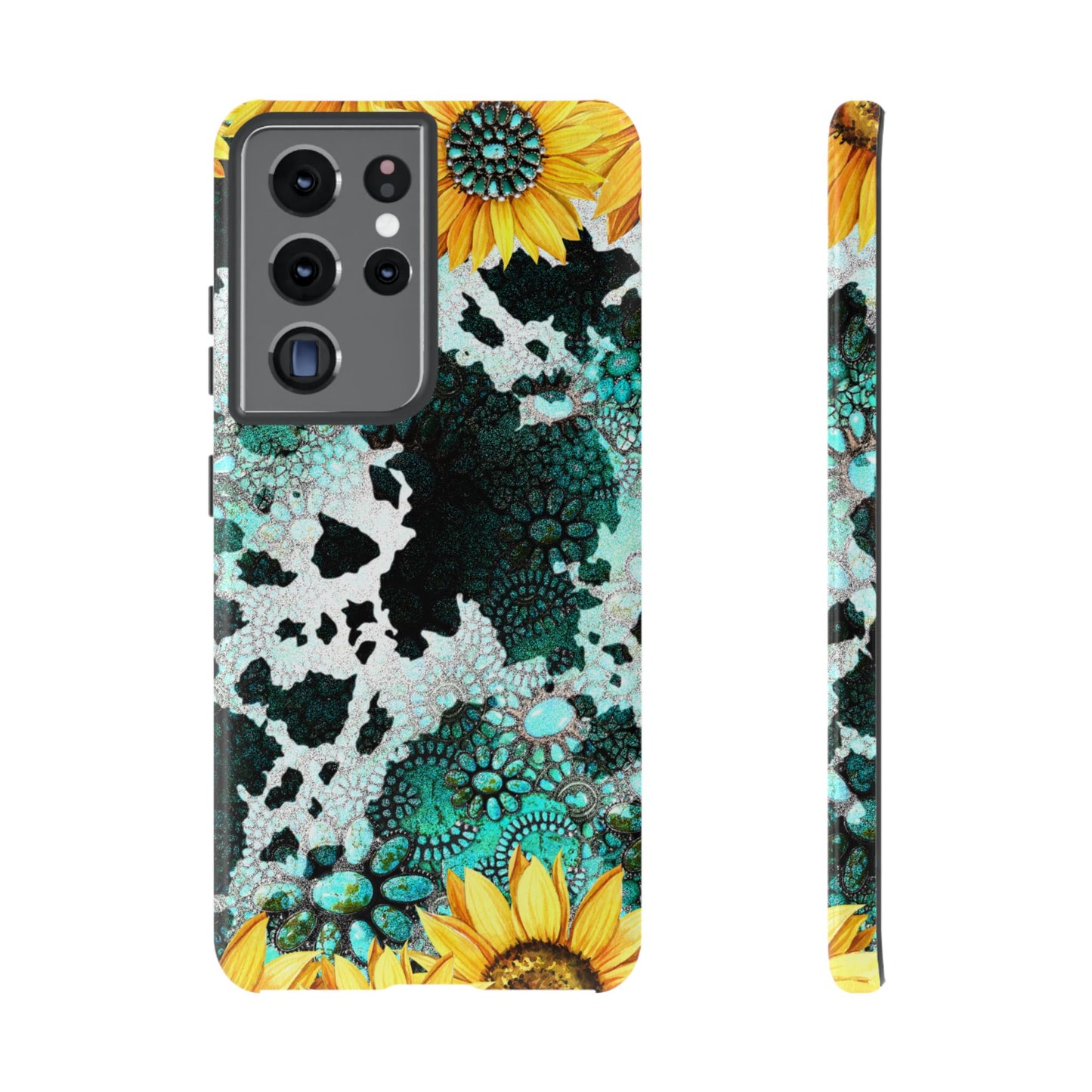 Boho Turquoise Sunflower Lace - Samsung Galaxy Series Case