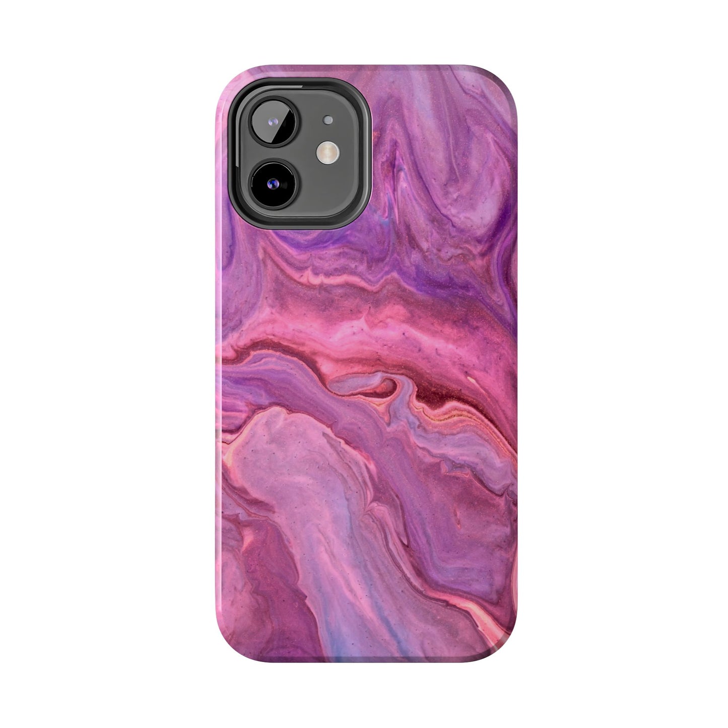 Lavender Dreamscape – iPhone Case with Pink & Purple Marble Swirl