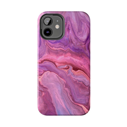 Lavender Dreamscape – iPhone Case with Pink & Purple Marble Swirl