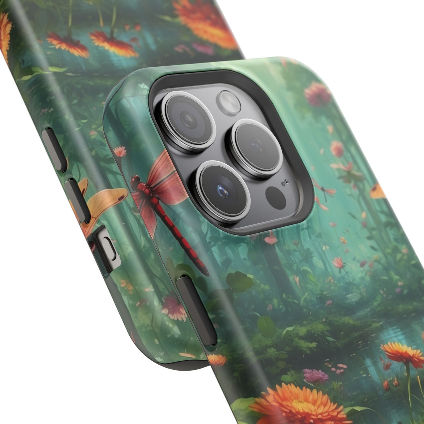 Enchanted Forest Dragonflies & Blossoms – MagSafe iPhone Series Case