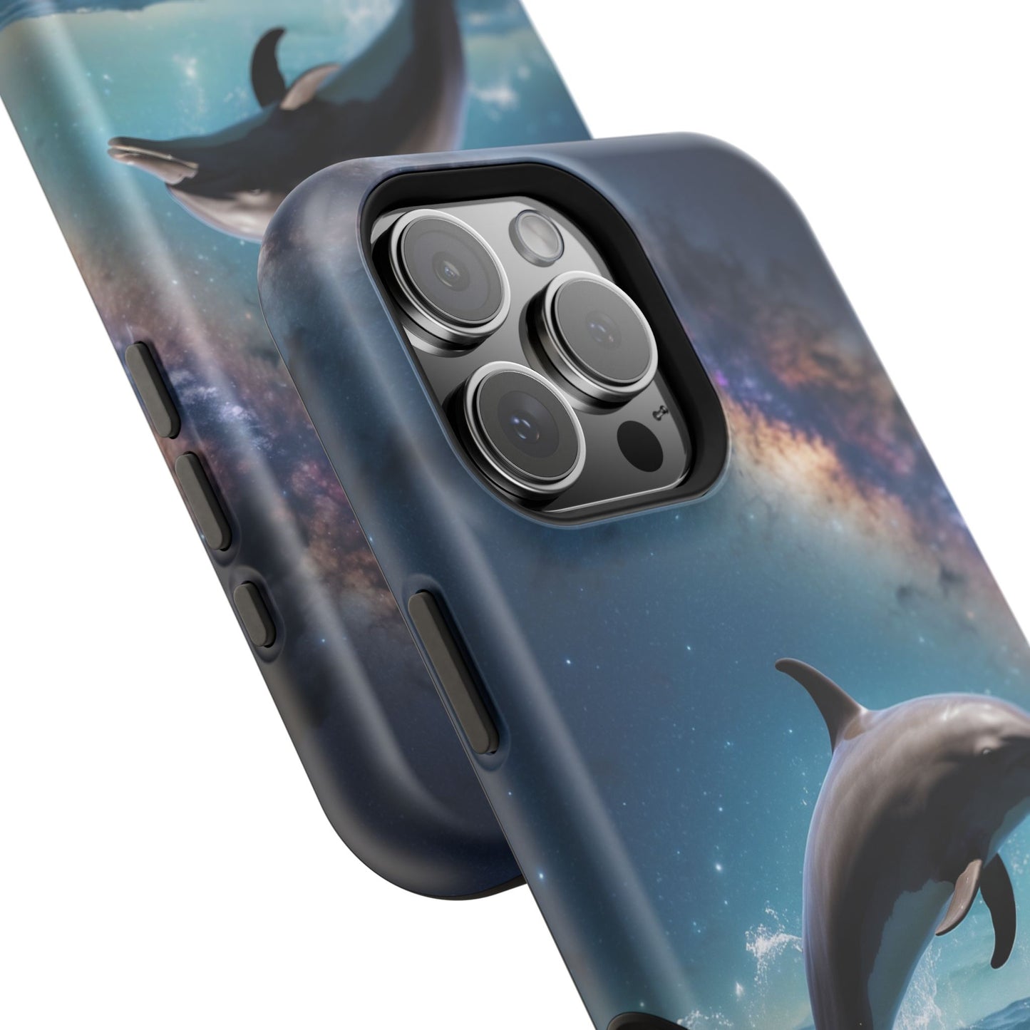 Dolphin Galaxy Splash - MagSafe-Compatible Case