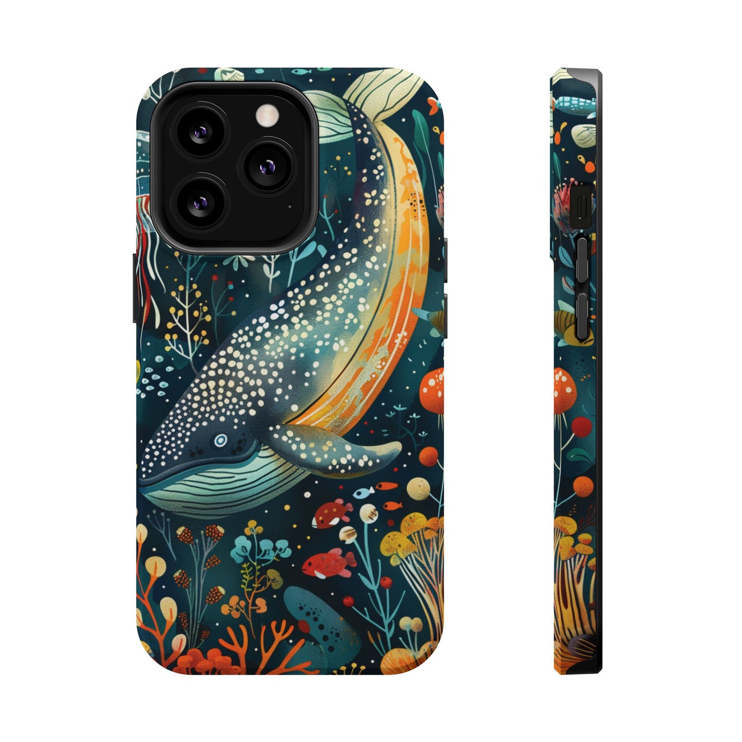 Oceanic Elegance Whale iPhone Case