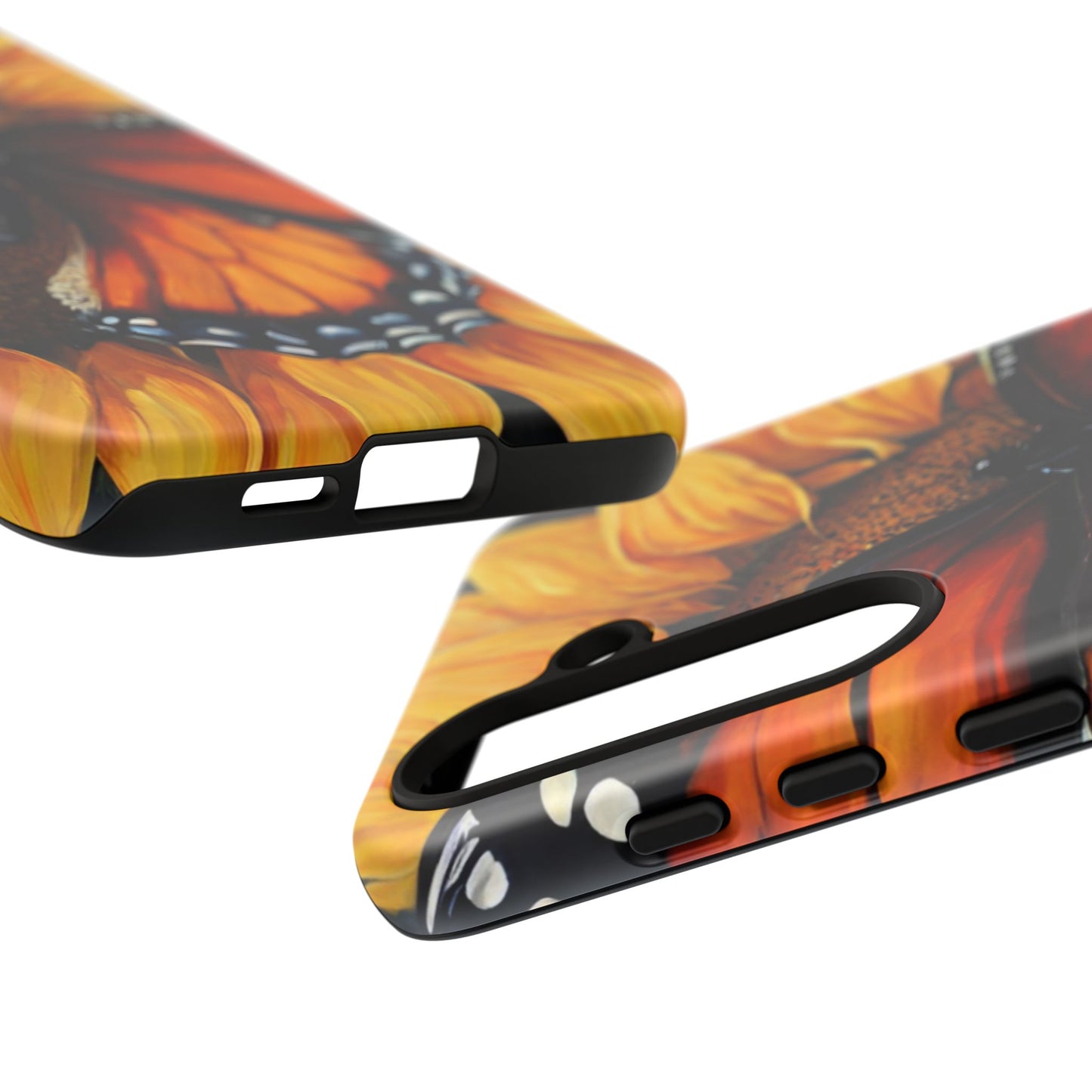 Monarch Butterfly & Sunflower Art – iPhone Case