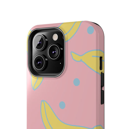 Pink Banana Pop iPhone Case – Cute Pastel Design with Fun Retro Vibe