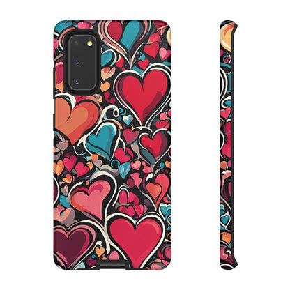 Vibrant Multicolor Heart Art – Samsung Galaxy Case