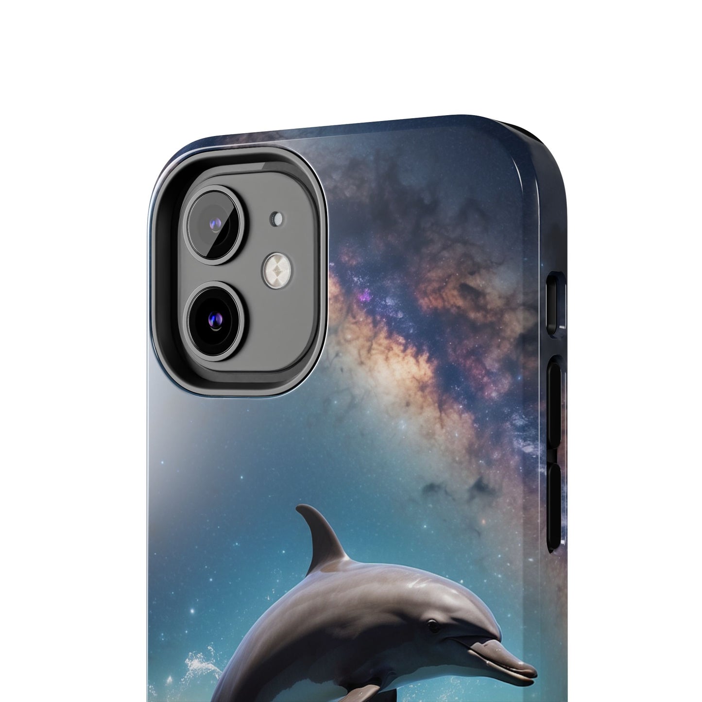 Dolphin Galaxy Splash - iPhone Case