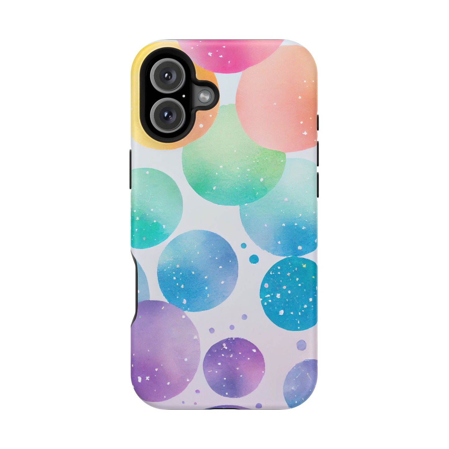 Pastel Galaxy Bubbles  MagSafe iPhone Case – Slim Design, Glossy Finish