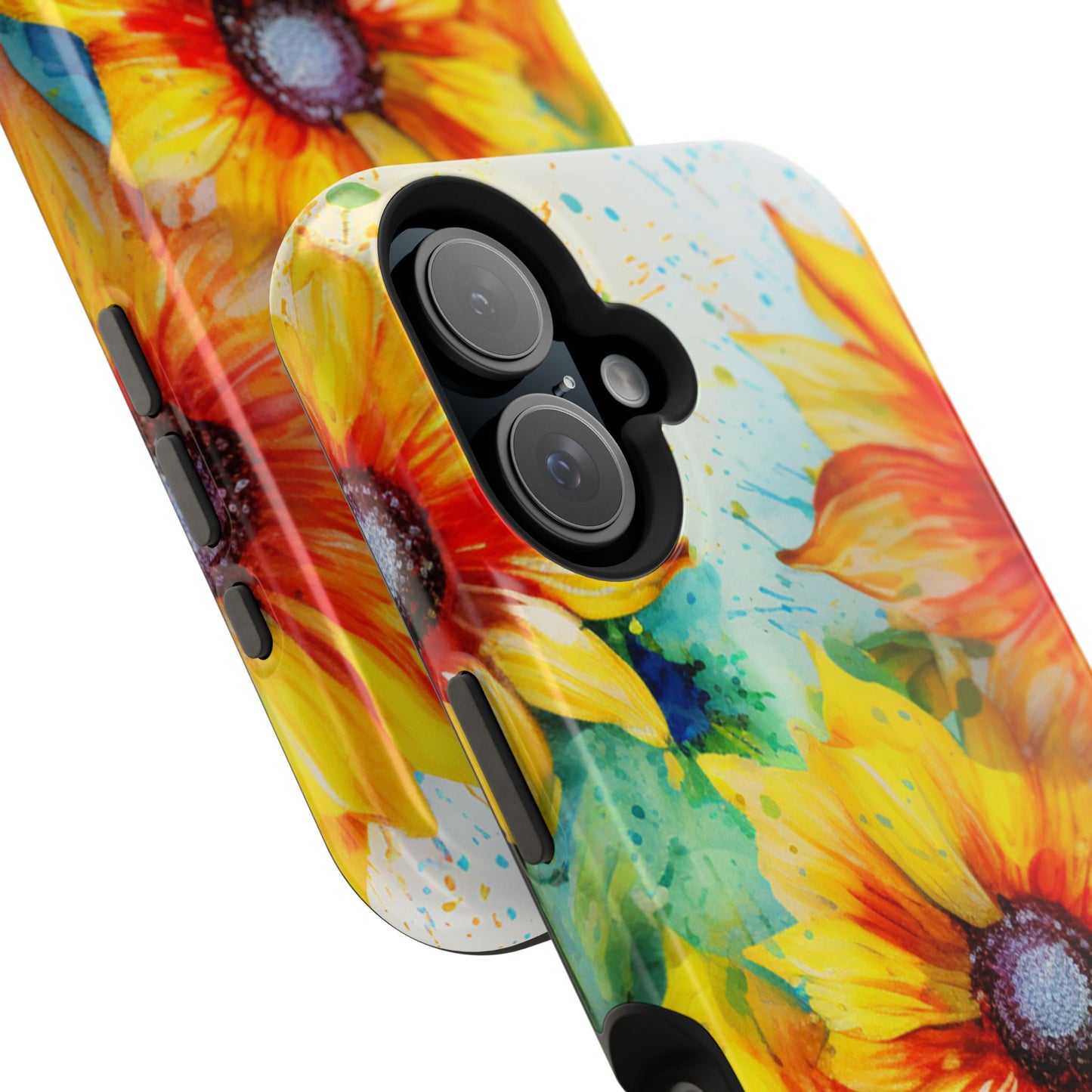 Watercolor Sunflower Splash - MagSafe iPhone Series Case